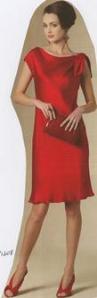 Vogue 1208 Elegant-Sensual Trumpet Dress